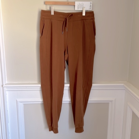 lululemon athletica Pants - Lululemon Scuba High Rise Jogger Copper Brown Sz 10 French Terry